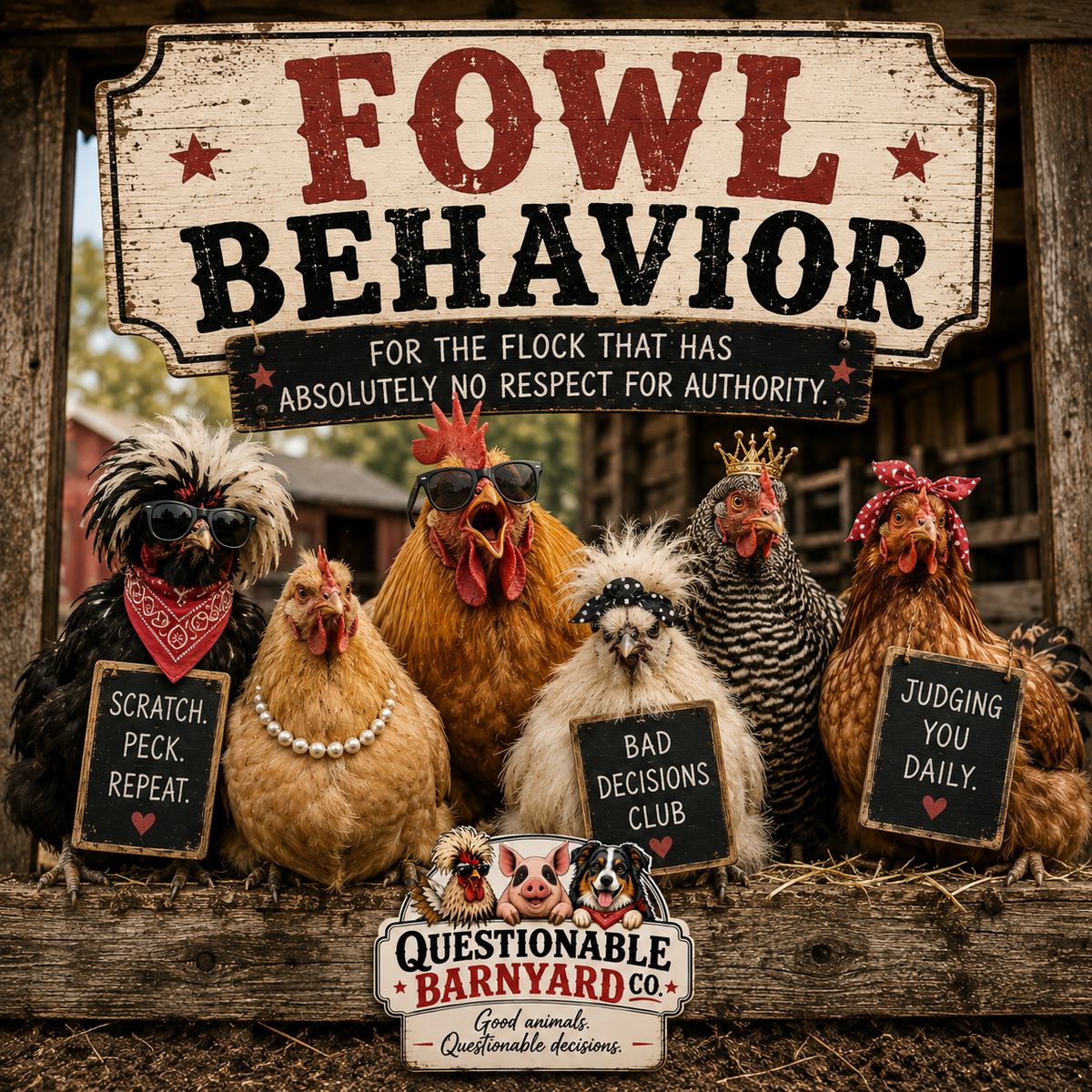 🐔 Fowl Behavior™