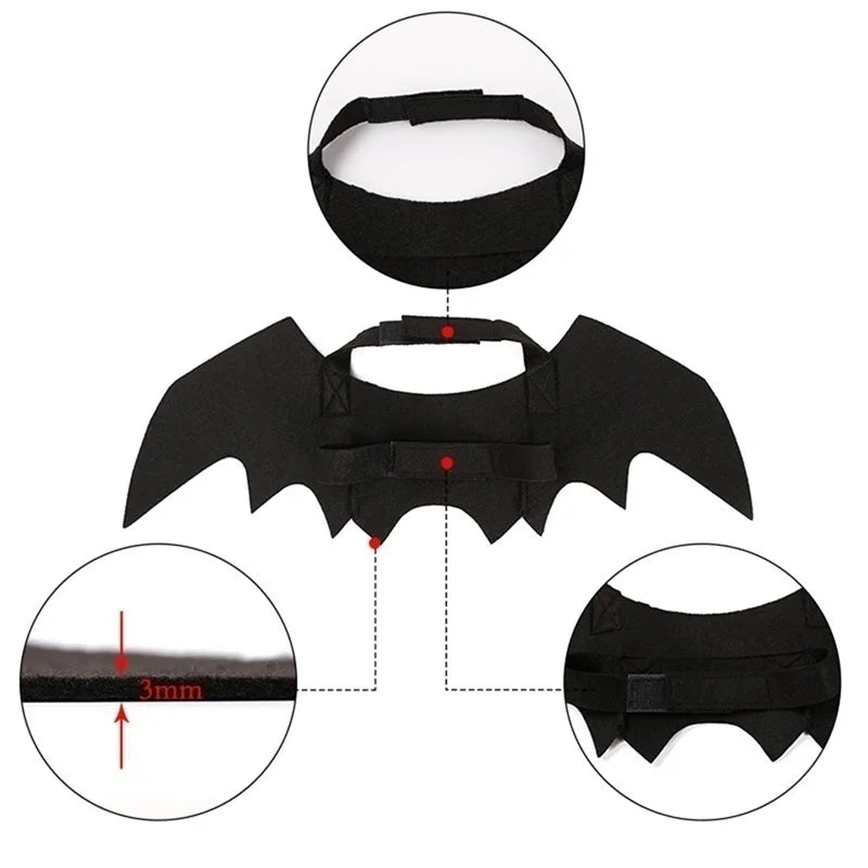 Bat Decisions™ – Halloween Pet Bat Wings Harness 🦇