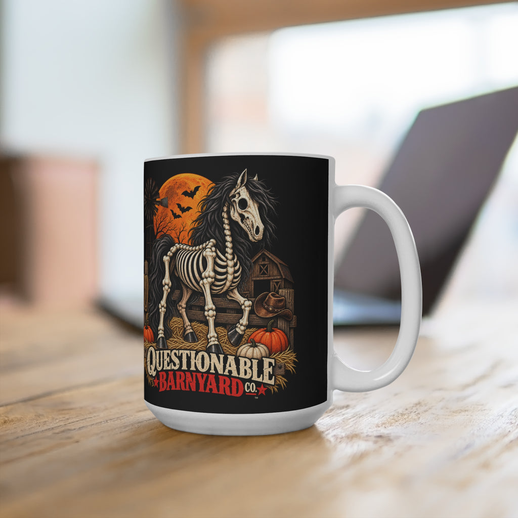 Dead Horse Society™ Mug 🐴💀 — Halloween 15oz Coffee Cup