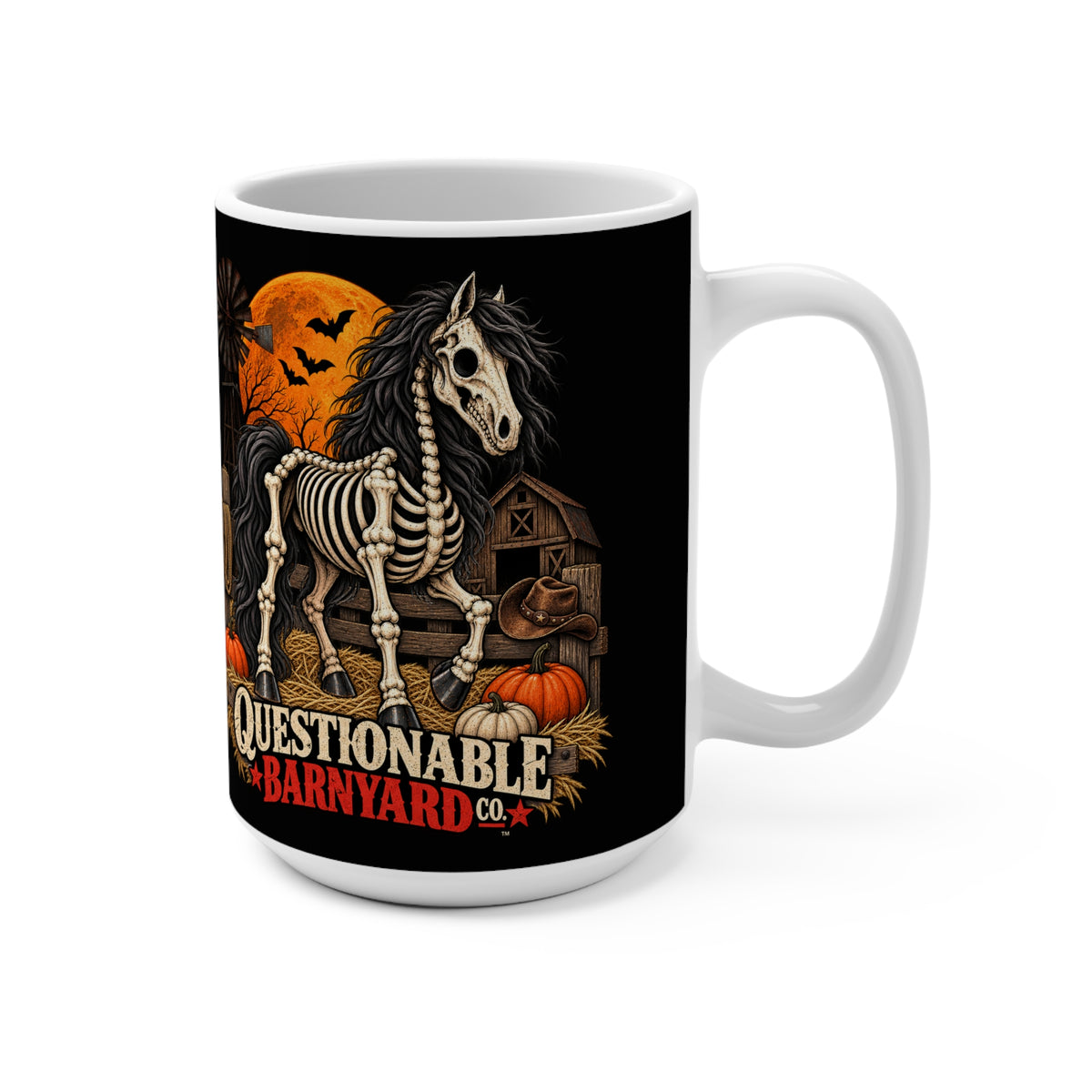 Dead Horse Society™ Mug 🐴💀 — Halloween 15oz Coffee Cup