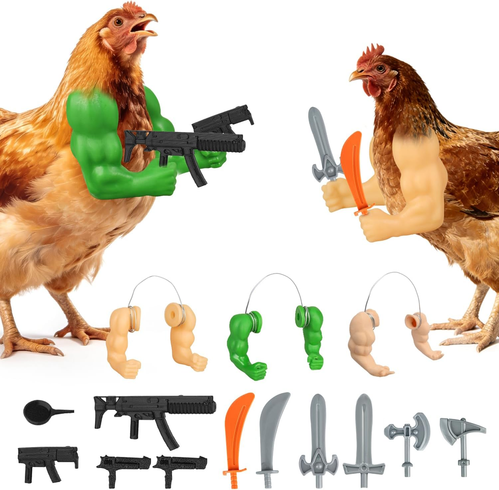Armed & Feathered™ – 3-Pair Chicken Arm Set